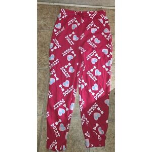 Dolly Parton I Love Dolly Red Women's Size M Joggers drawstring Discontinued